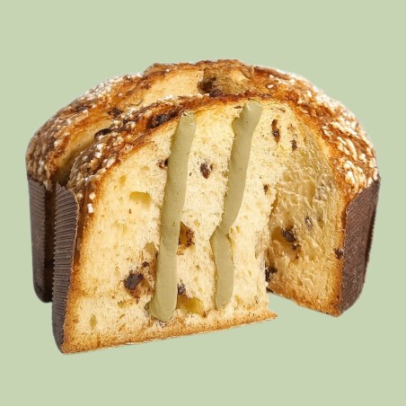 PANETTONE ARTIGIANALE AL PISTACCHIO E CIOCCOLATO